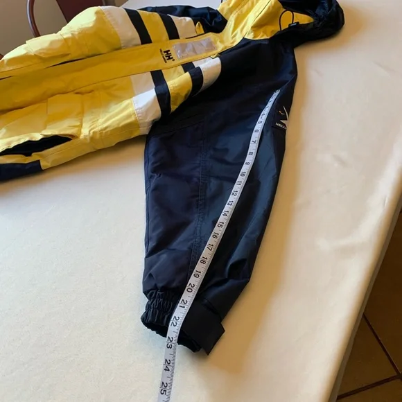 Vintage Helly Hansen nautical jacket navy white yellow size XS - Picture 11 of 16